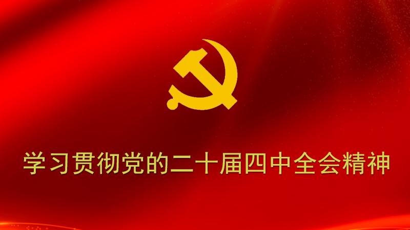 学习贯彻党的二十届四中全会